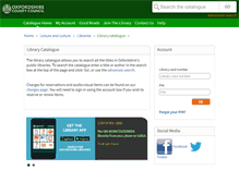 Tablet Screenshot of libcat.oxfordshire.gov.uk
